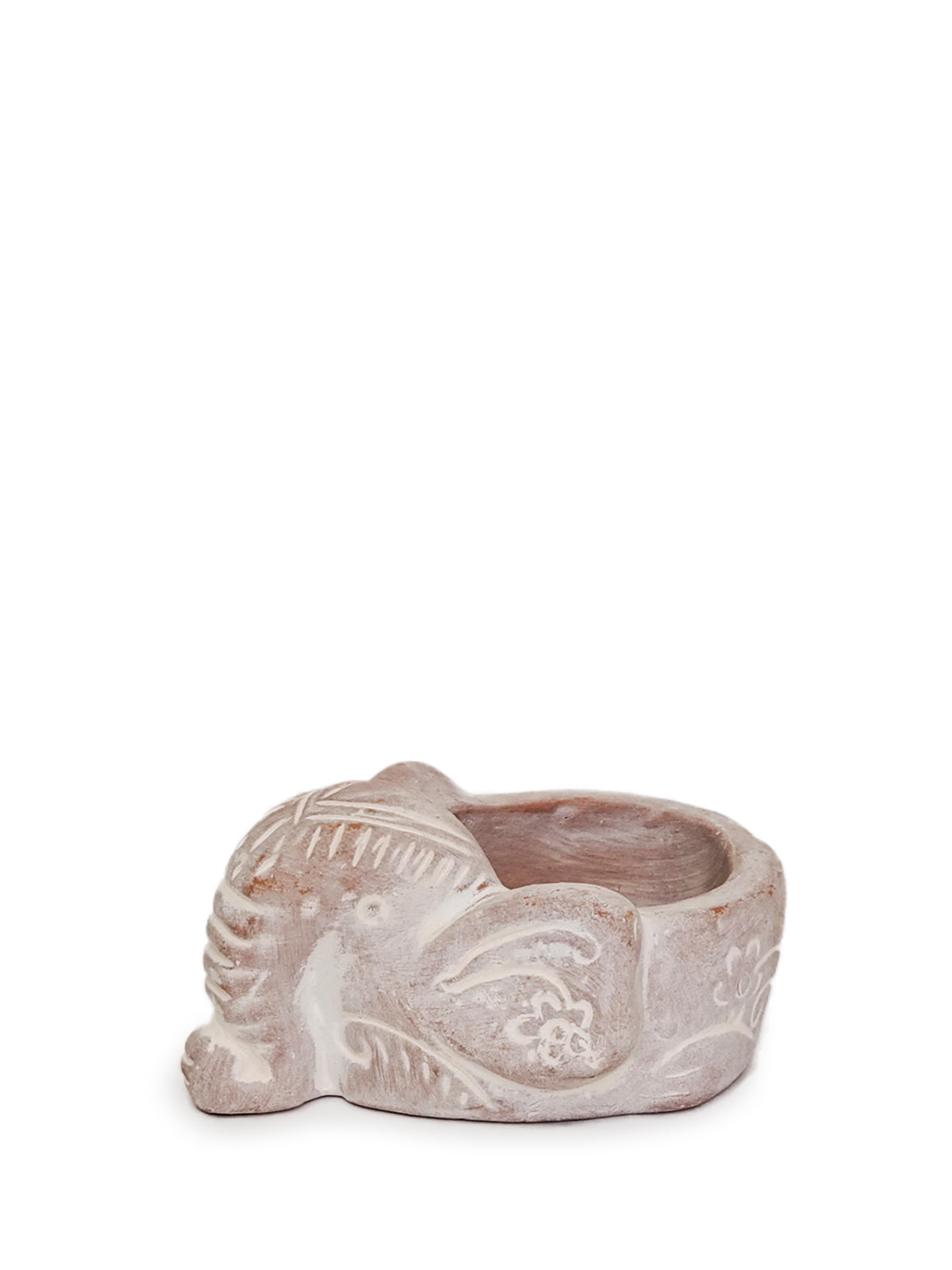 Terracotta Tea Light Candle Holder - Elephant